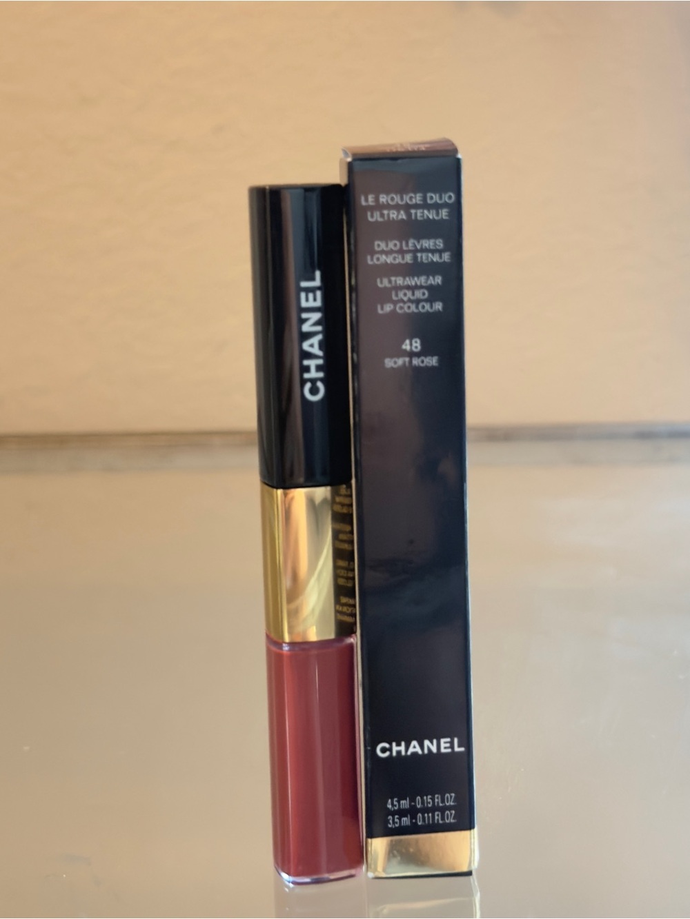 48 Soft Rose-CHANEL Le Rouge Duo Ultra Tenue Liquid Lip Colour -
